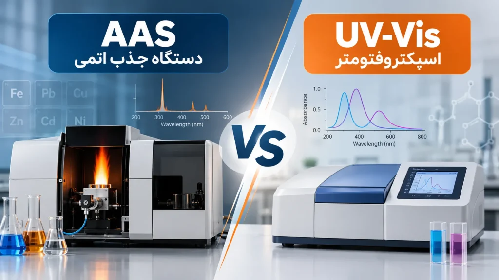 تفاوت دستگاه جذب اتمی و اسپکتروفتومتر